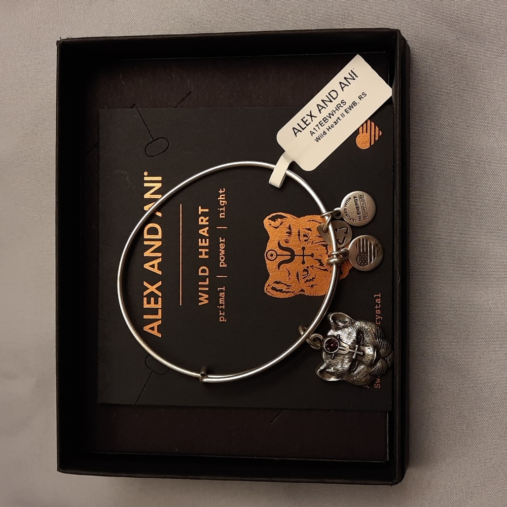 NWT, Alex and Ani Wild Heart II Bangle Bracelet